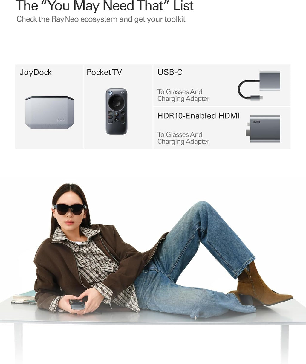 RayNeo Air 4 Pro AR Glasses – HDR10 120Hz