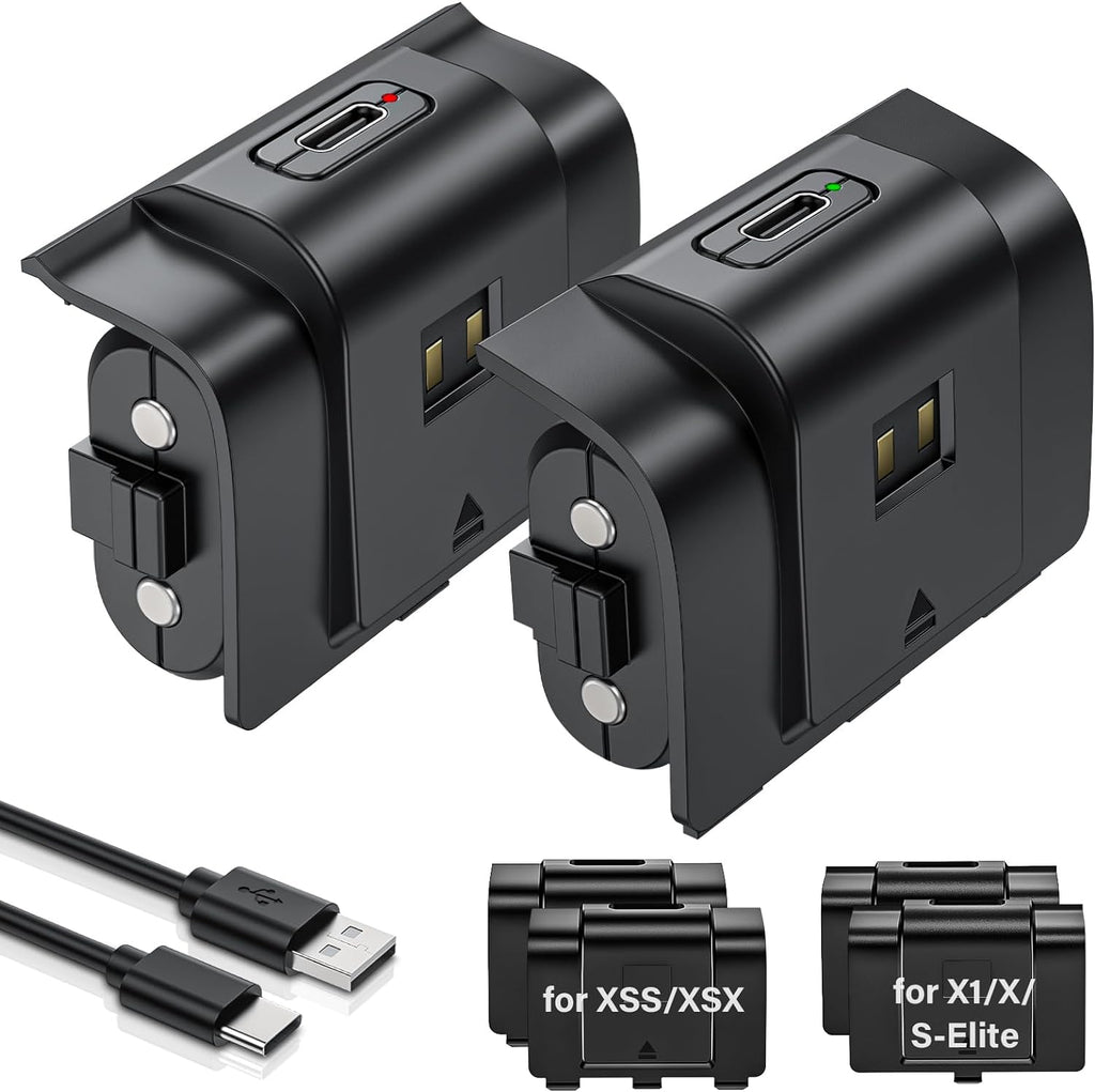 JAVRUNWOF Xbox Controller Battery Kit – 2 Colors
