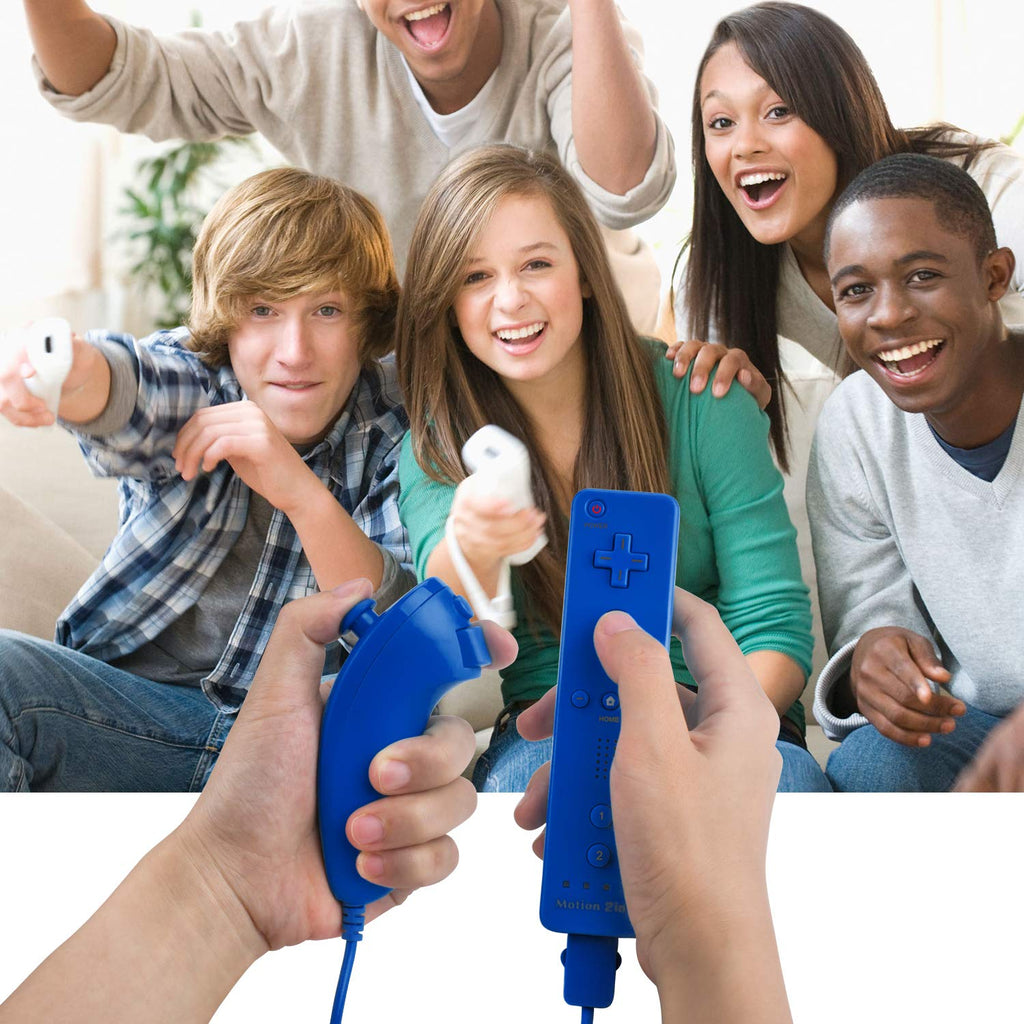 Motion Plus Wii Controllers 2Packs with Nunchucks, Wii Remote Controllers Compatible for wii and Wii U with Built in Motion Plus - Flex Gamingproduct_type