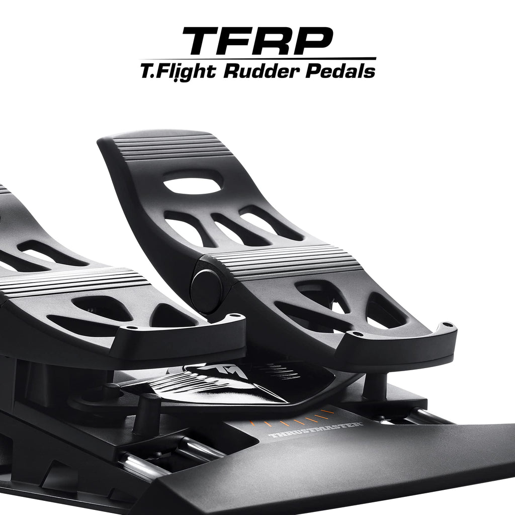 Thrustmaster T-Flight Full Kit HOTAS with Rudder Pedals - XBOX & PC | Hall-Effect joystick, 5 axes, 14 mappable buttons, detachable throttle, hat switch, adjustable resistance, for flight sims - Flex Gamingproduct_type
