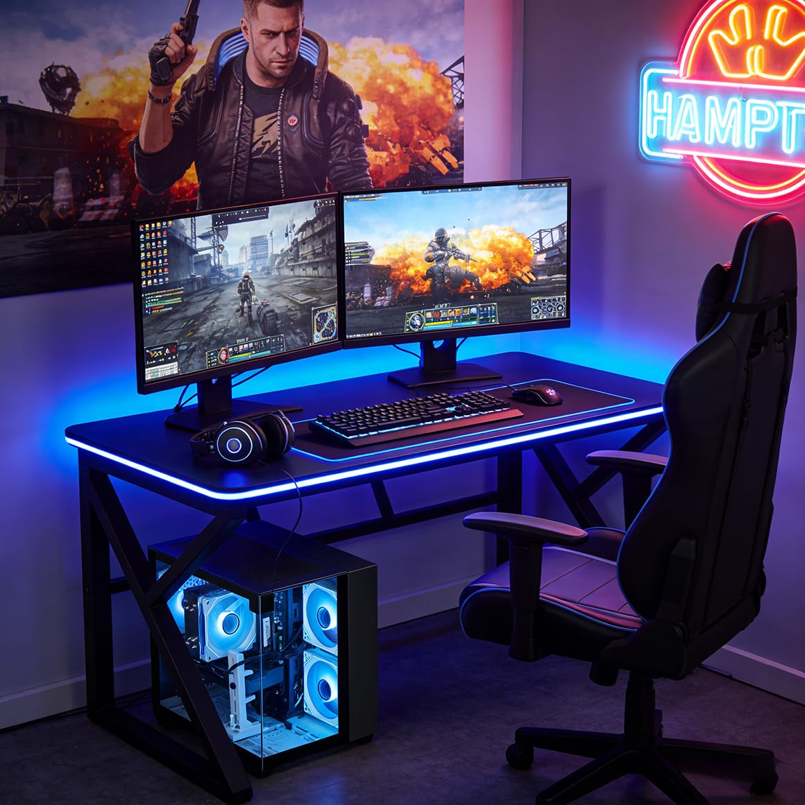 Gaming Desktop PC – Ryzen 5 4500, GeForce RTX 3050, 16GB DDR4 RAM, 512GB NVMe SSD, WiFi 6 – Desktop for Gaming, Streaming, School, Home Office & Everyday Use - Flex Gamingproduct_type