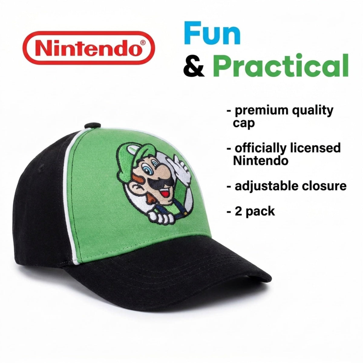 Nintendo Boys' Nintendo Boys' Baseball Cap - Flex Gamingproduct_type
