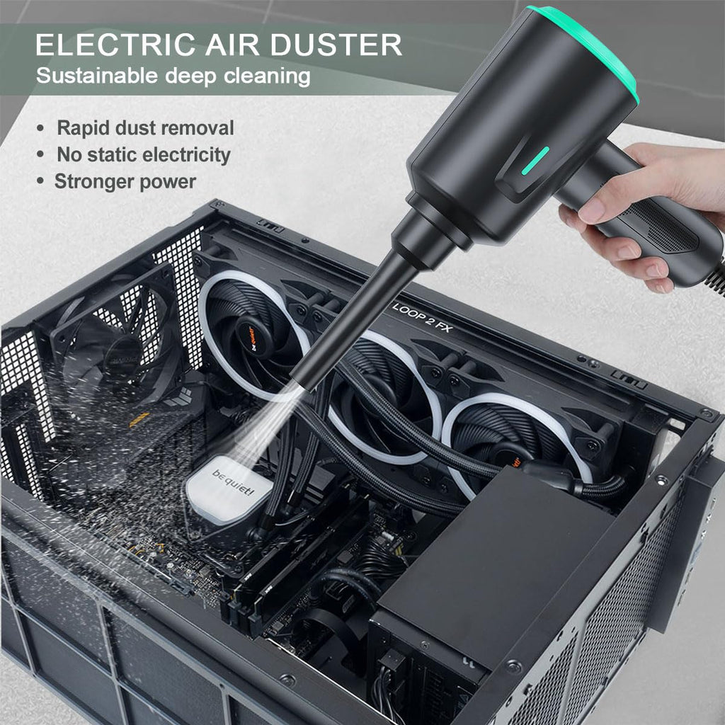 Meudeen Air Duster - Electric Air Blower - 5.74oz High Power Cleaning for Computer - PC - 2 Gear Compressed Air - Flex Gamingproduct_type
