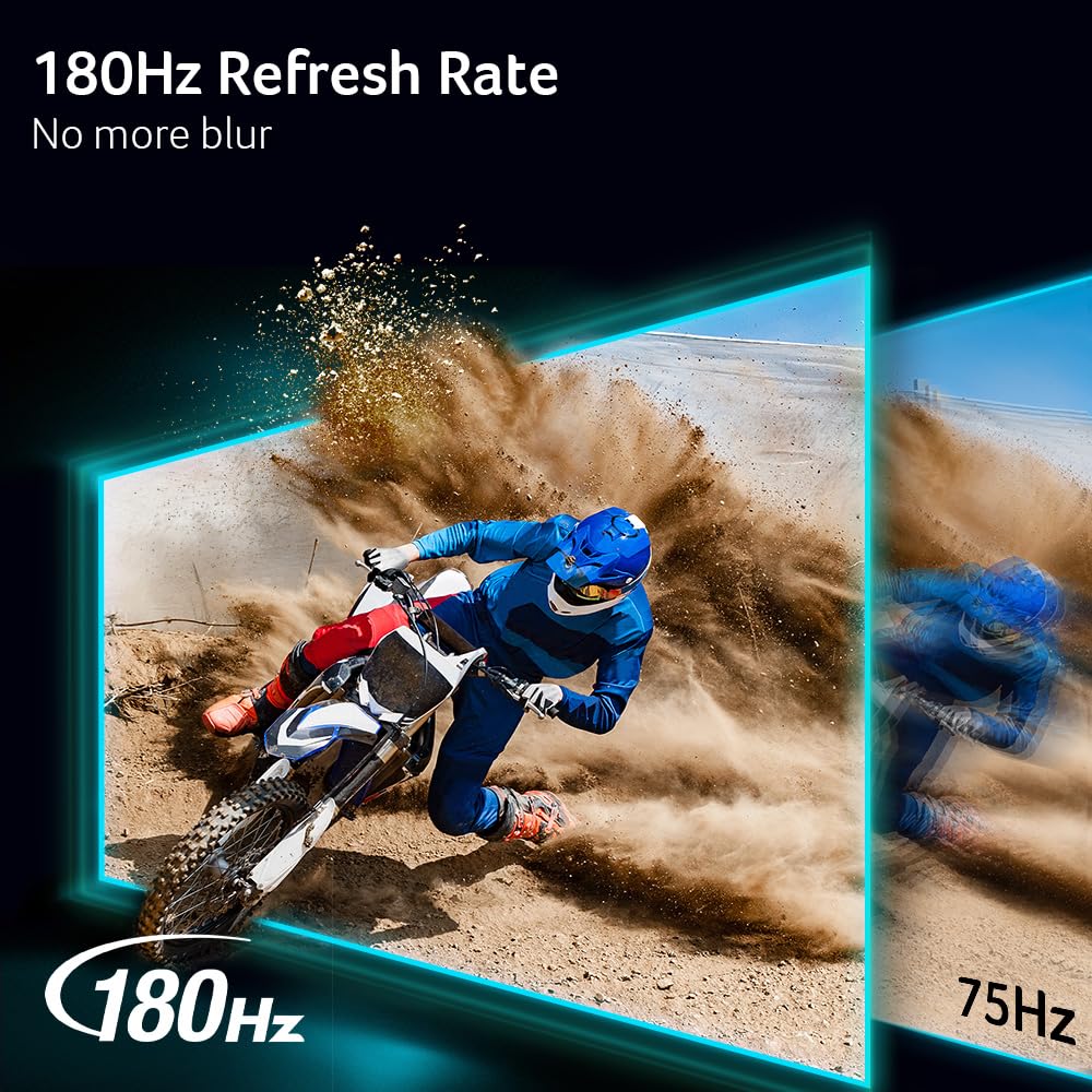acer Nitro 27 Inch QHD 2560 x 1440 IPS Gaming Monitor | AMD FreeSync | Up to 180Hz Refresh | Up to 0.5ms | DCI-P3 95% | HDR 10 Support | One Display Port 1.2 & Two HDMI 2.0 | KG271U N3bmiipx - Flex Gamingproduct_type