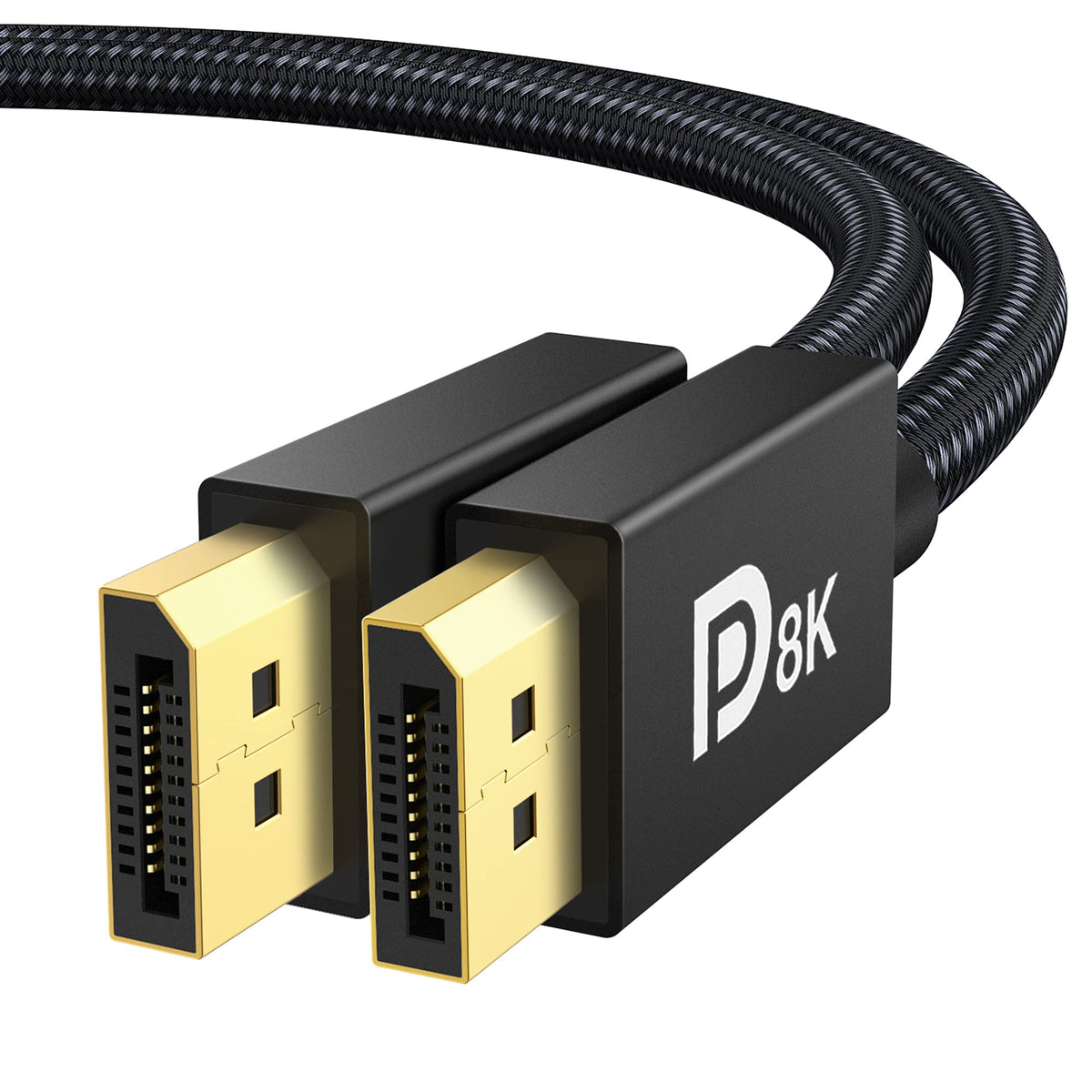 IVANKY 8K DisplayPort Cable 1.4, VESA Certified DP Cable 6.6ft (8K@60Hz, 4K@240Hz, 2K@240Hz)HBR3 Support 32.4Gbps, HDR, HDCP 2.2, FreeSync G-Sync, Braided Display Port for Gaming Monitor, Graphics, PC - Flex Gamingproduct_type