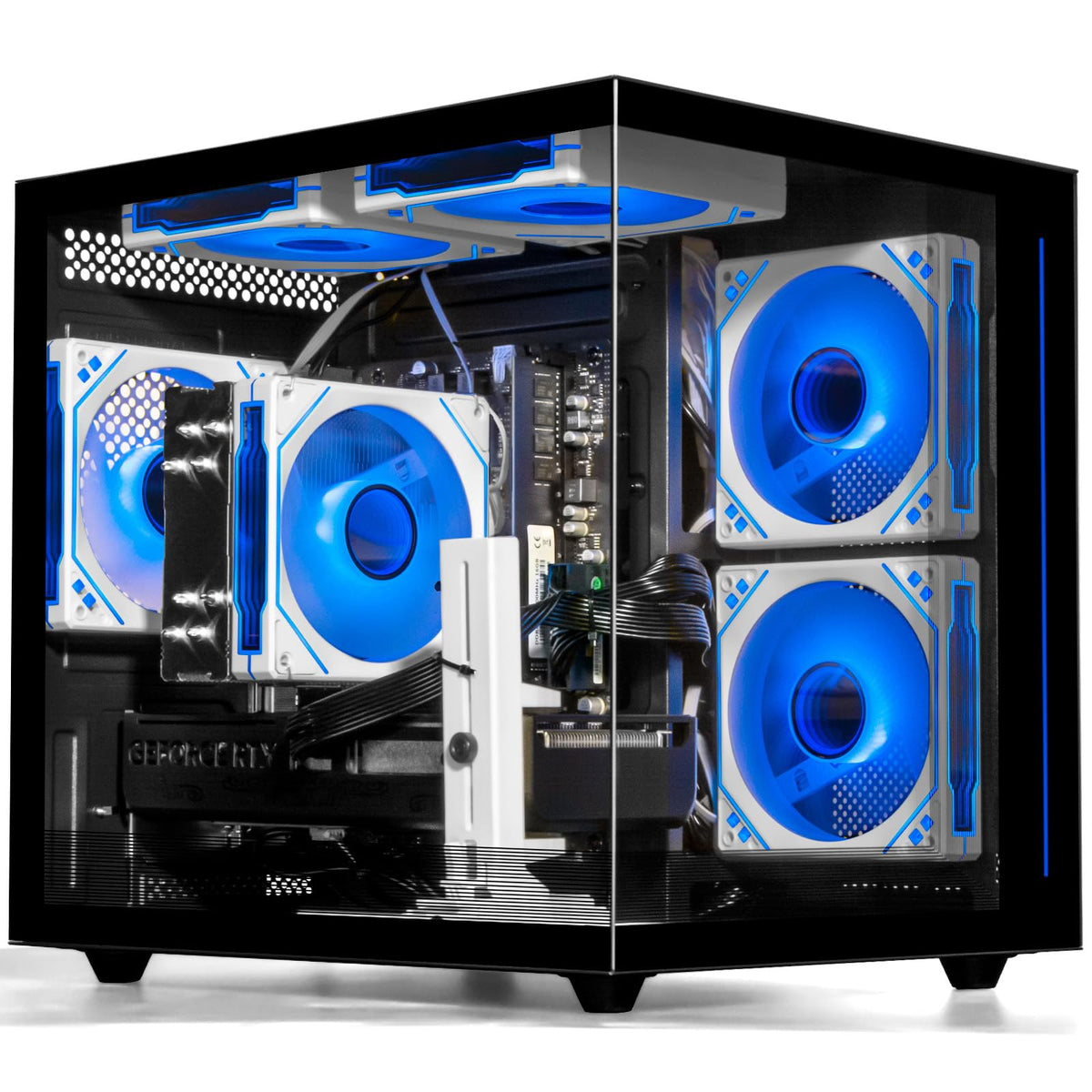 Gaming Desktop PC – Ryzen 5 4500, GeForce RTX 3050, 16GB DDR4 RAM, 512GB NVMe SSD, WiFi 6 – Desktop for Gaming, Streaming, School, Home Office & Everyday Use - Flex Gamingproduct_type