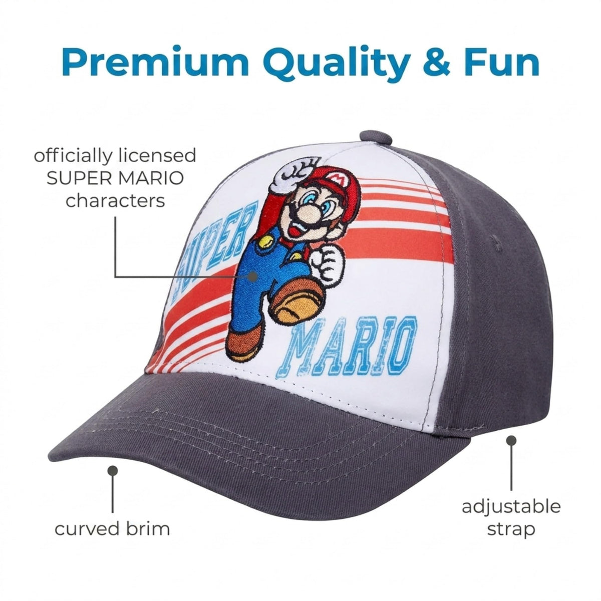 Nintendo Boys' Nintendo Boys' Baseball Cap - Flex Gamingproduct_type