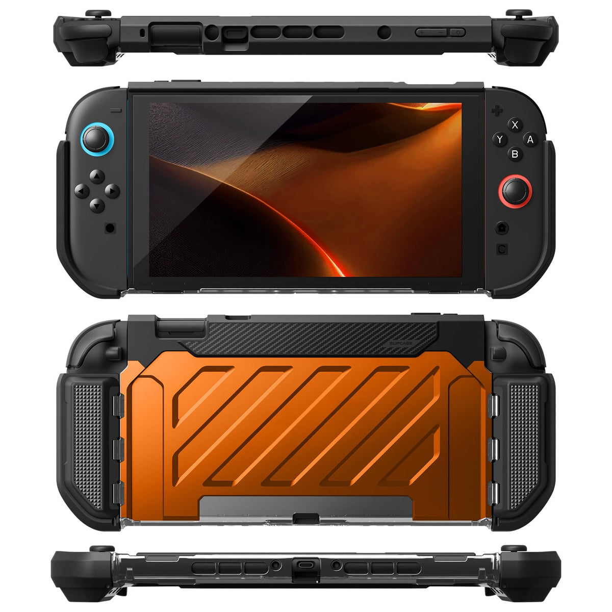 SUPCASE Unicorn Beetle Pro Case for Nintendo Switch 2 2025, [Military-Grade Protection] [Joy Con Remove Friendly] Dockable Integrated Cover Accessories Compatible with Switch 2, Black - Flex Gamingproduct_type