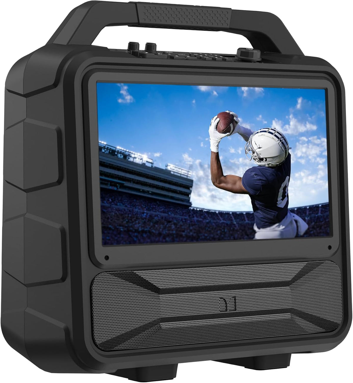 Monster Vision 2 | Portable Entertainment System with 15.6" 1080p Display & 60W Speakers | up to 25 Hours of Playtime | Dual HDMI Ports | Includes USB-C to HDMI Cable | ATSC Tuner for Portable TV use - Flex Gamingproduct_type