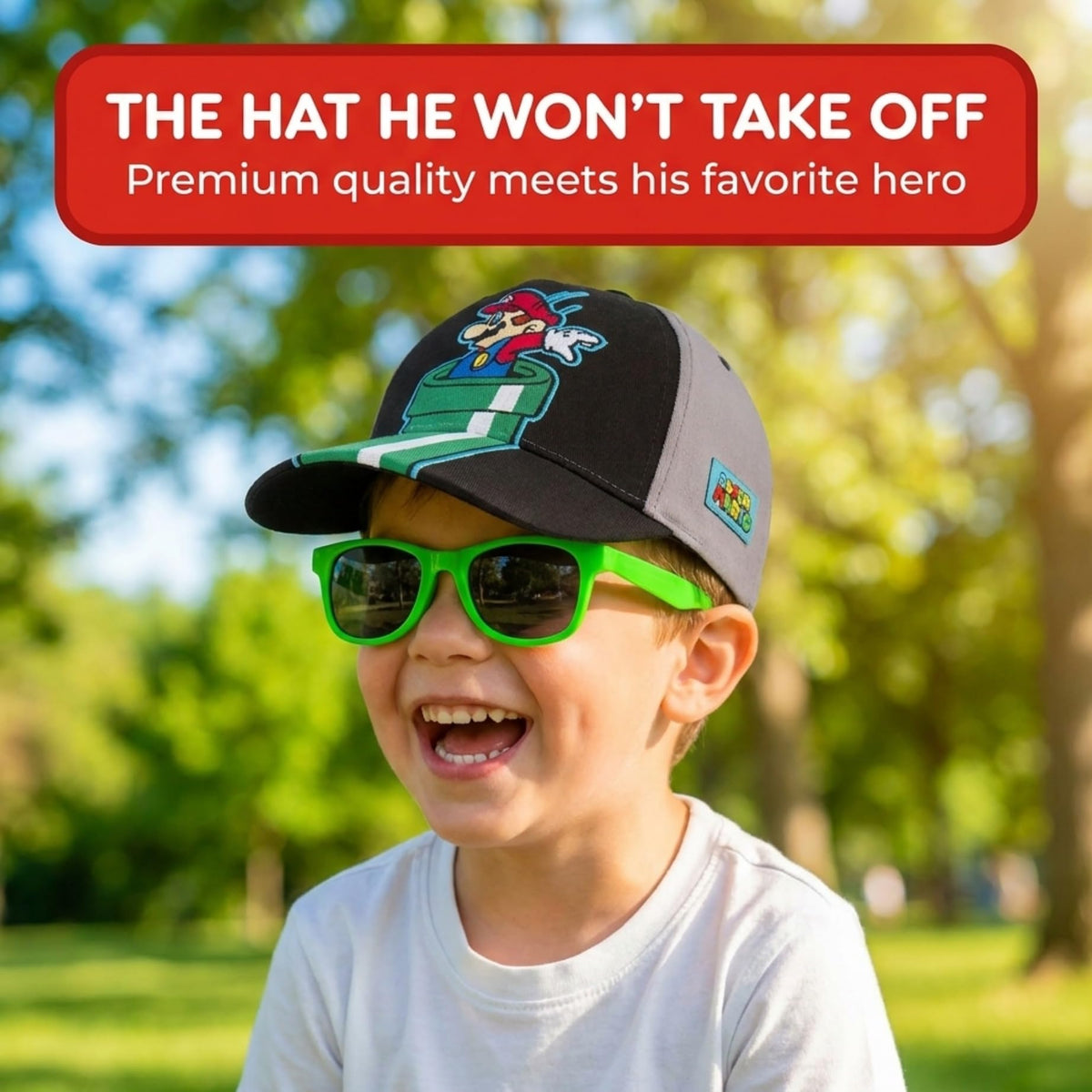 Nintendo Boys' Nintendo Boys' Baseball Cap - Flex Gamingproduct_type