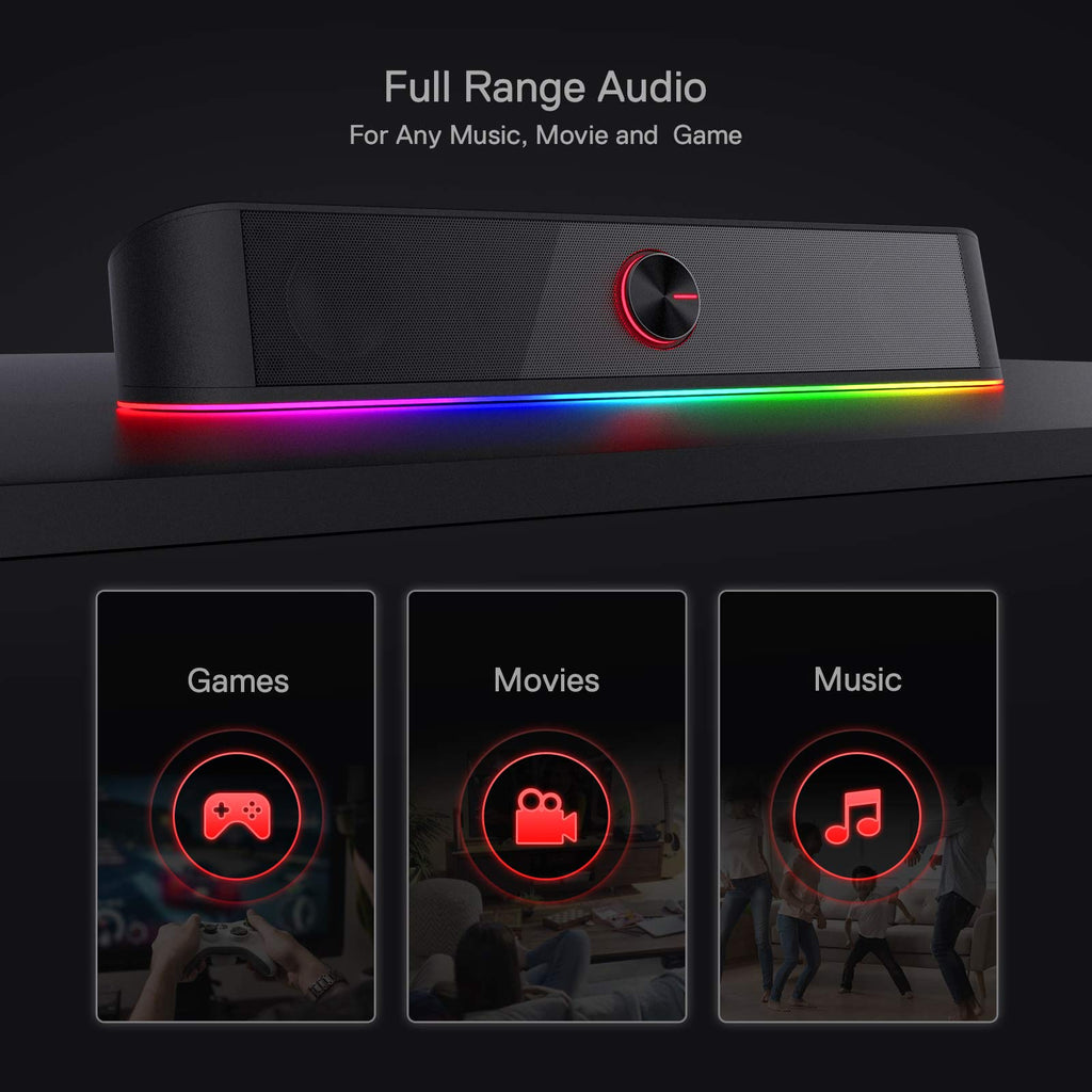 Redragon GS560 RGB Desktop Soundbar – 3 Colors