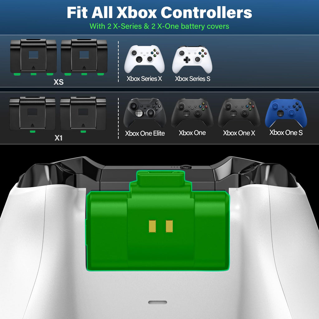 JAVRUNWOF Xbox Controller Battery Kit – 2 Colors