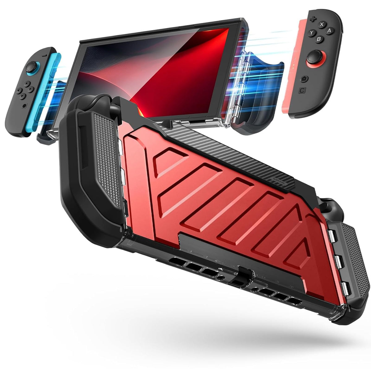 SUPCASE Unicorn Beetle Pro Case for Nintendo Switch 2 2025, [Military-Grade Protection] [Joy Con Remove Friendly] Dockable Integrated Cover Accessories Compatible with Switch 2, Black - Flex Gamingproduct_type