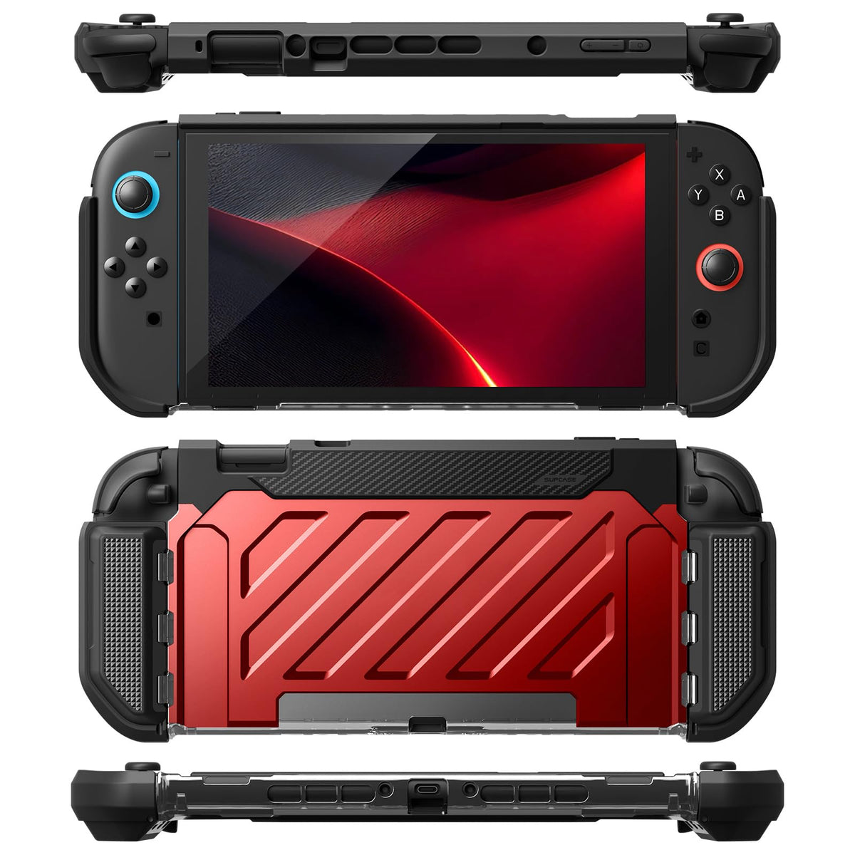 SUPCASE Unicorn Beetle Pro Case for Nintendo Switch 2 2025, [Military-Grade Protection] [Joy Con Remove Friendly] Dockable Integrated Cover Accessories Compatible with Switch 2, Black - Flex Gamingproduct_type