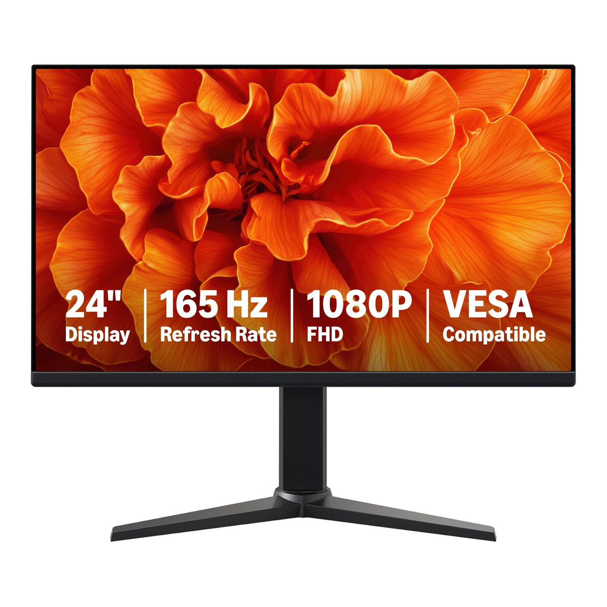 Amazon Basics 27 Inch Monitor, FHD 1080P, 100Hz, IPS, Built-in Speakers, VESA Compatible, USB Ports, Black - Flex Gamingproduct_type