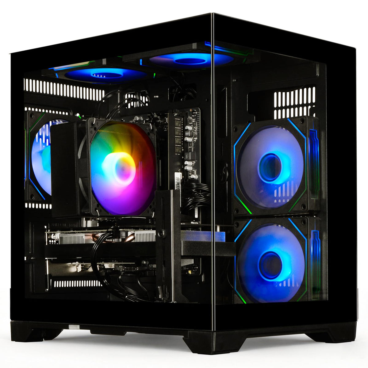 Gaming Desktop PC – Ryzen 5 4500, GeForce RTX 3050, 16GB DDR4 RAM, 512GB NVMe SSD, WiFi 6 – Desktop for Gaming, Streaming, School, Home Office & Everyday Use - Flex Gamingproduct_type
