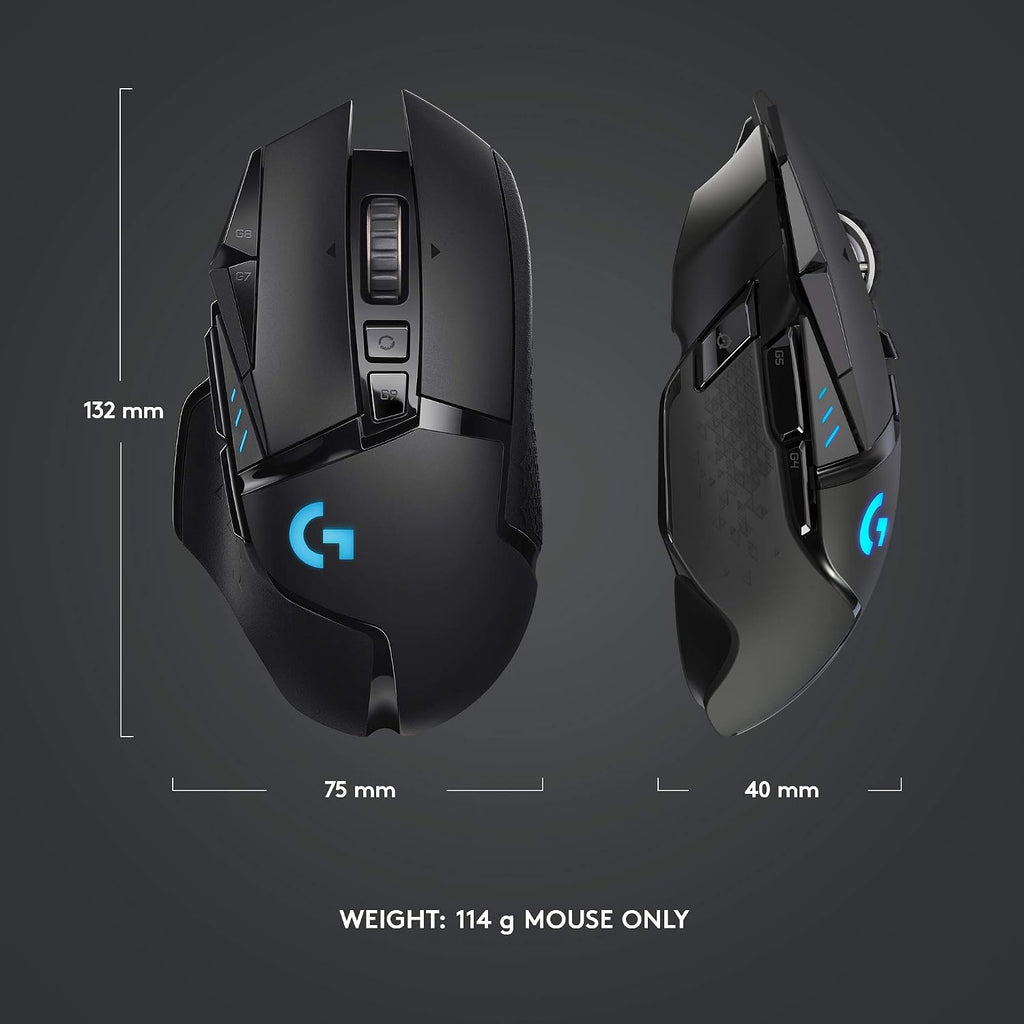 Logitech G502 HERO Gaming Mouse – Wired & Wireless