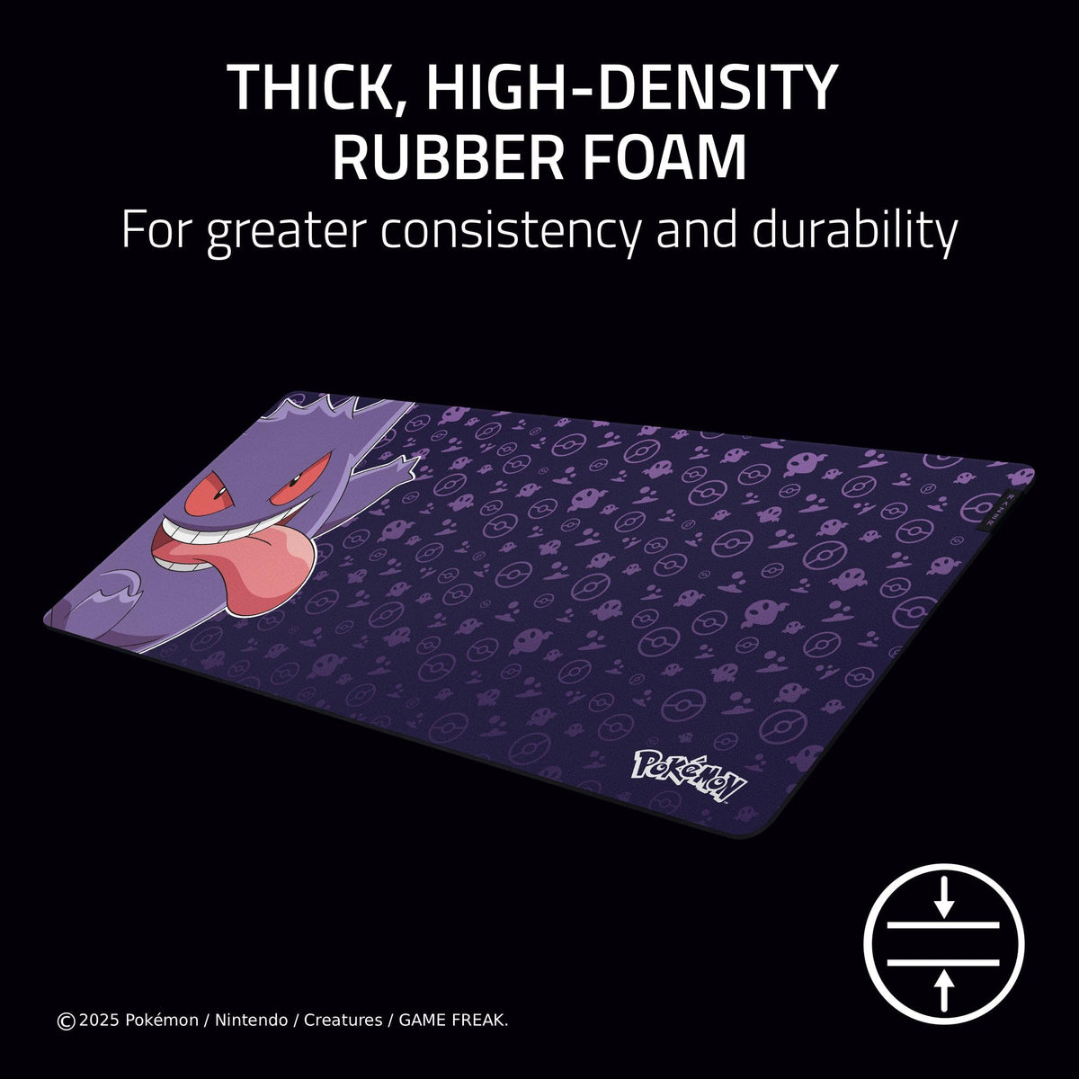 Razer Gigantus V2 Soft Gaming Mouse Pad (Medium): Textured Micro-Weave Cloth Surface - Thick, High-Density Rubber Foam - Non Slip Base - Pokémon Edition - Flex Gamingproduct_type