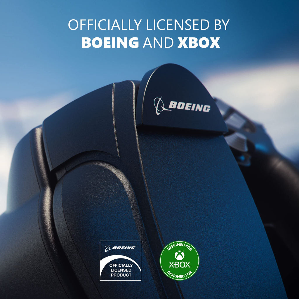 Thrustmaster TCA Yoke Boeing Edition Flight Sim Controller - XBOX & PC | 787 Dreamliner 1:1 replica, pendular motion, 8.3-in travel, all-metal build, 18 action buttons, adjustable spring tension - Flex Gamingproduct_type