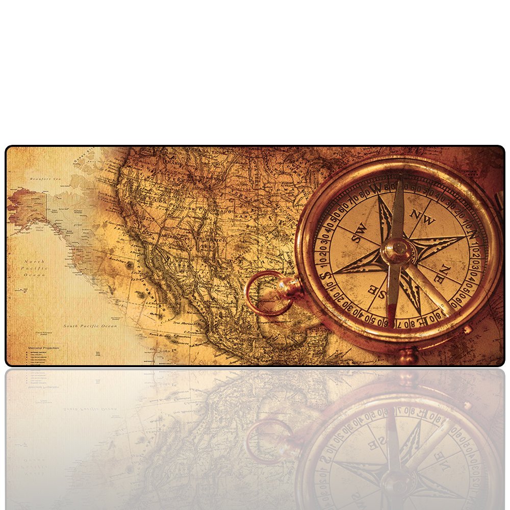 XXL Professional Large Mouse Pad & Computer Game Mouse Mat (35.4x15.7x0.1IN, Map) (90 * 40 Map) - Flex Gamingproduct_type