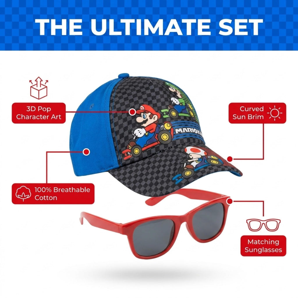 Nintendo Boys' Nintendo Boys' Baseball Cap - Flex Gamingproduct_type
