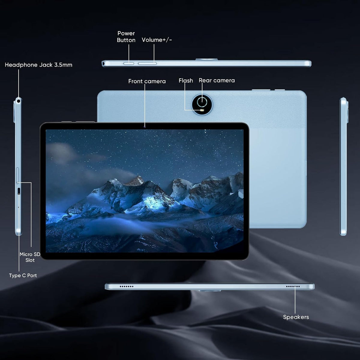 WXUNJA 11-Inch Android 16 Tablet – 2 Colors