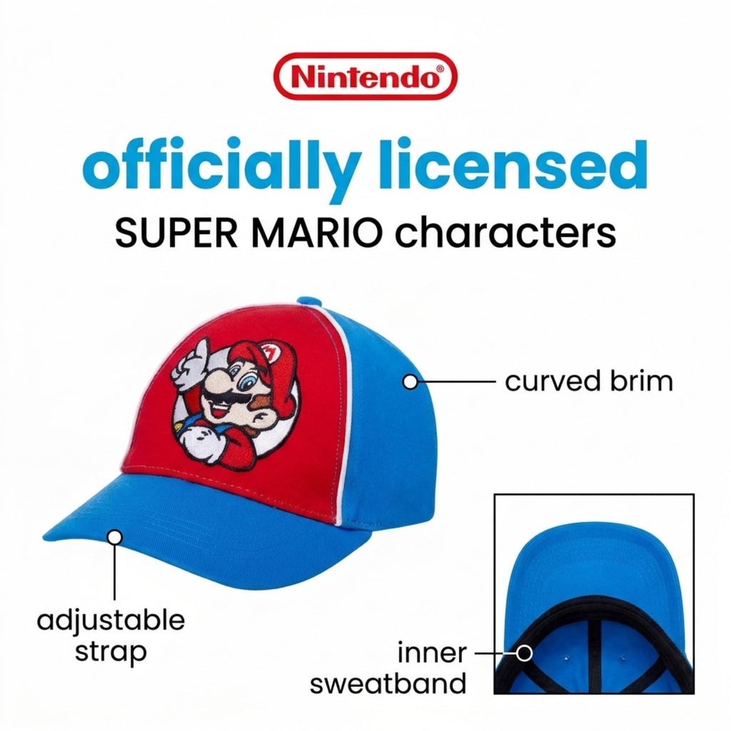 Nintendo Boys' Nintendo Boys' Baseball Cap - Flex Gamingproduct_type