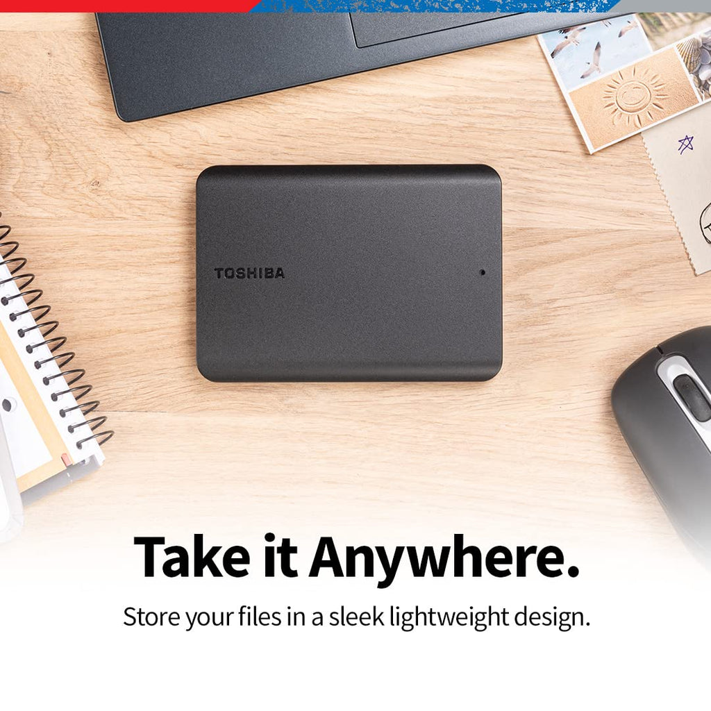 Toshiba Canvio Basics 1TB Portable External Hard Drive USB 3.0, Black - HDTB510XK3AA - Flex Gamingproduct_type