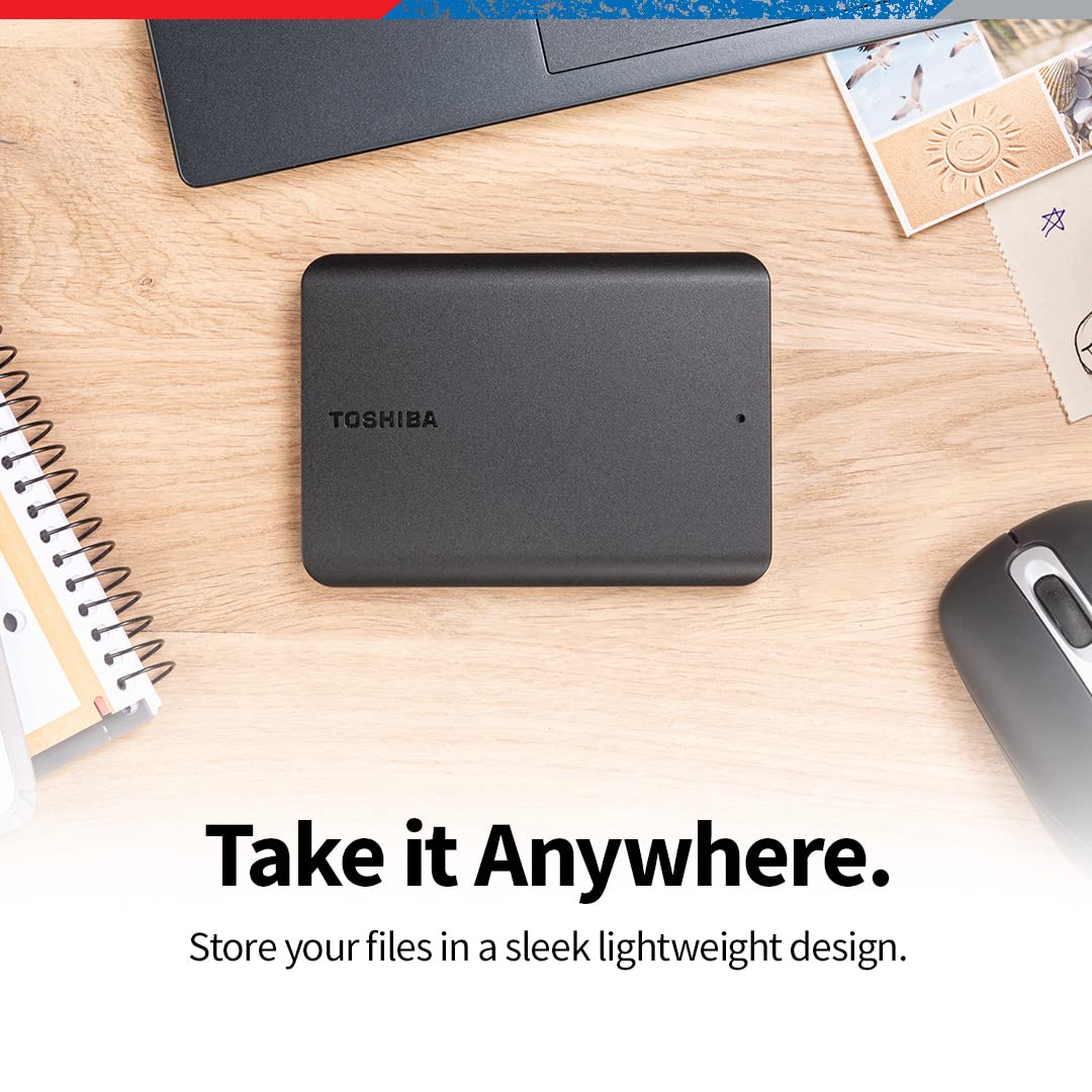 Toshiba Canvio Basics 1TB Portable External Hard Drive USB 3.0, Black - HDTB510XK3AA - Flex Gamingproduct_type