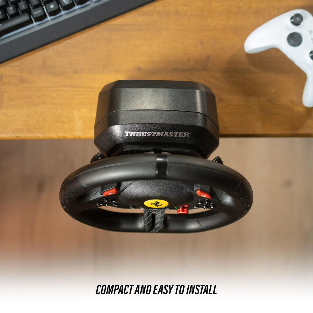 Thrustmaster T98 P Ferrari Licensed Racing Wheel & Pedal Set - PS5 & PC | 240-degree rotation, bungee-cord resistance, paddle shifters, 3 driving modes, Hall-Effect sensors, tool-free desk clamp - Flex Gamingproduct_type