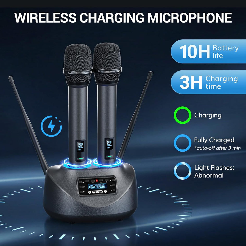 TONOR TW-790 Dual Wireless Karaoke Microphone System