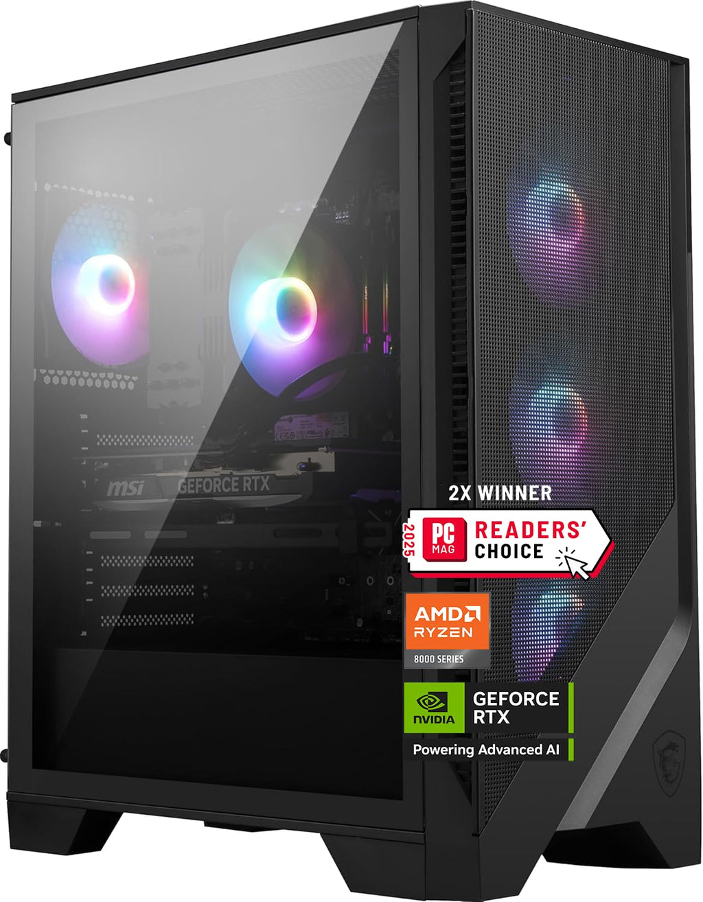 msi Codex Z2 Gaming Desktop: AMD R7-8700F, GeForce RTX 5070, 32GB DDR5, 2TB m.2 NVMe SSD, USB Type-C, VR-Ready, Windows 11 Home : A8NVP-436US - Flex Gamingproduct_type