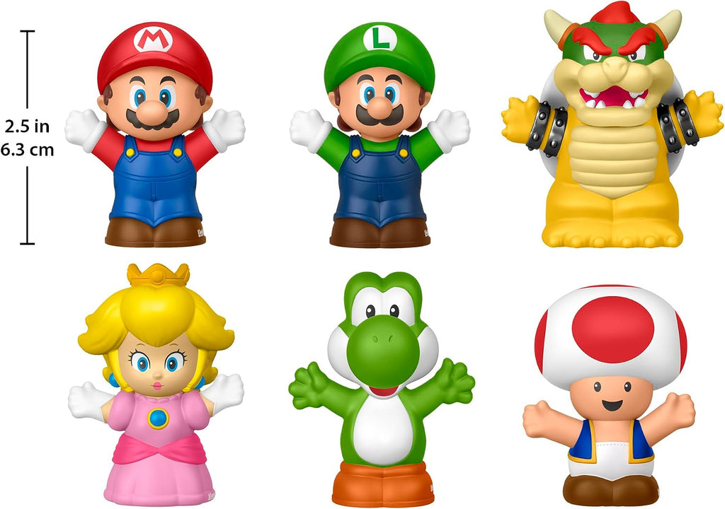 Fisher-Price Little People My Mario – 6-Piece Character Figure Set