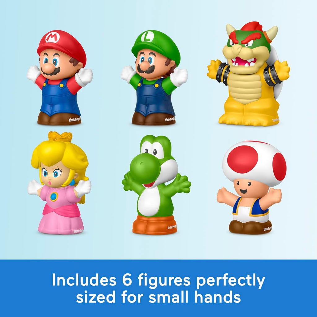 Fisher-Price Little People My Mario – 6-Piece Character Figure Set