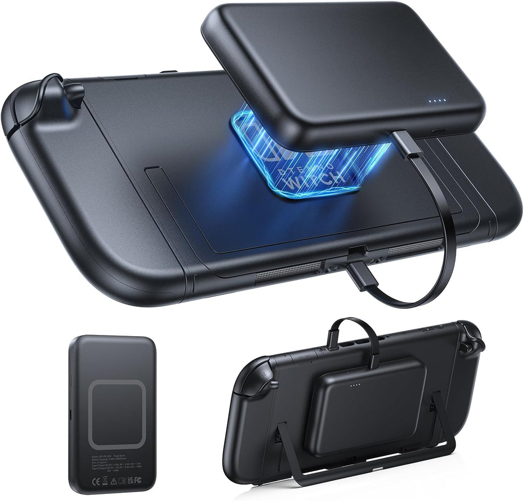 YUANHOT Magnetic Battery Pack for Nintendo Switch 2 – Black