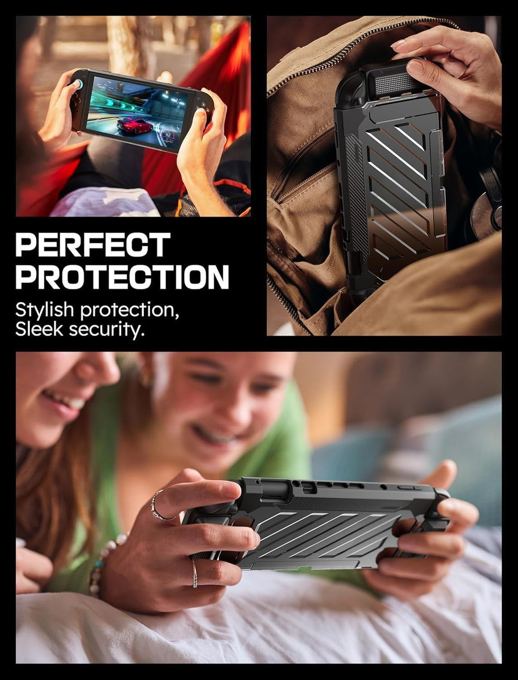SUPCASE Unicorn Beetle Pro Case for Nintendo Switch 2 2025, [Military-Grade Protection] [Joy Con Remove Friendly] Dockable Integrated Cover Accessories Compatible with Switch 2, Black - Flex Gamingproduct_type
