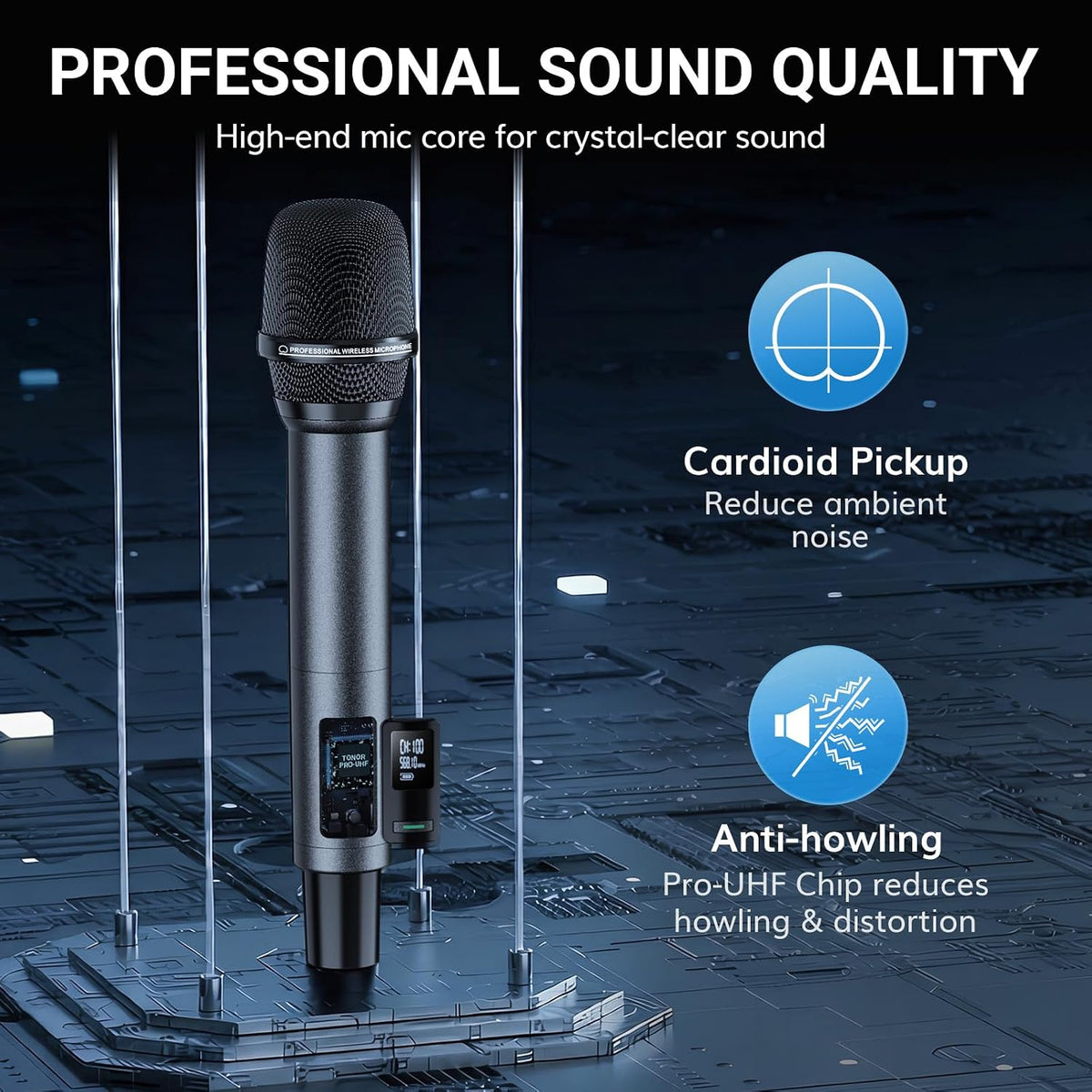 TONOR TW-790 Dual Wireless Karaoke Microphone System