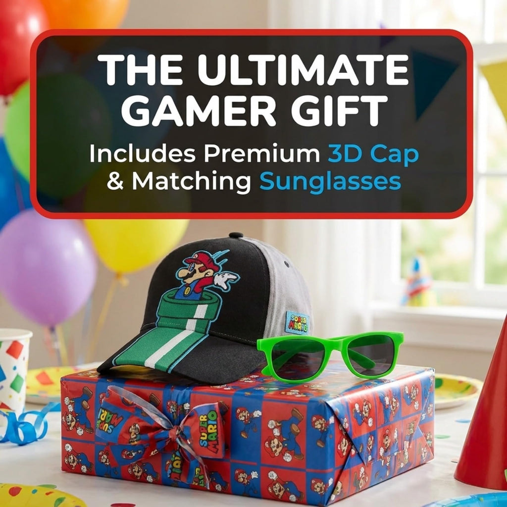 Nintendo Boys' Nintendo Boys' Baseball Cap - Flex Gamingproduct_type