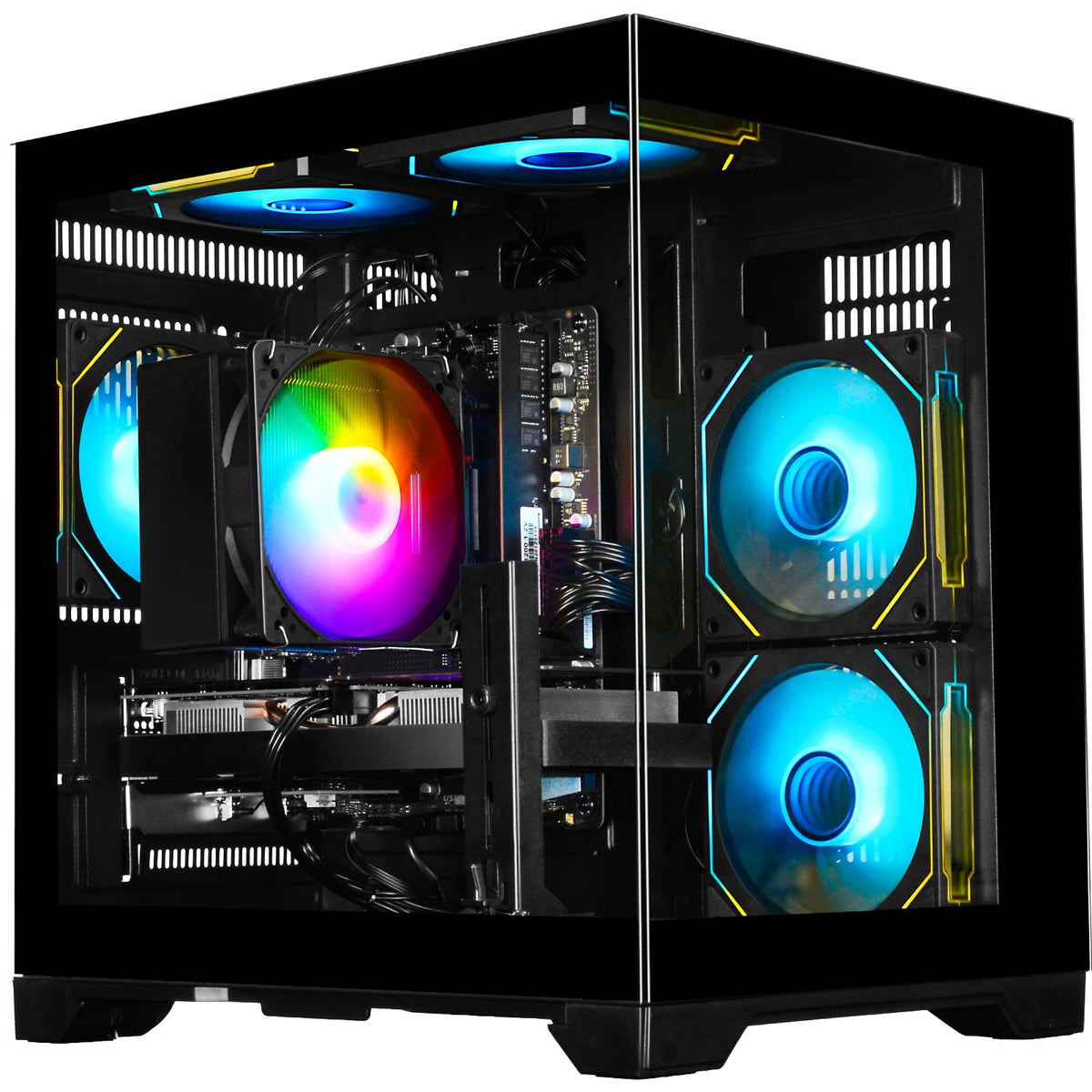 Gaming Desktop PC – Ryzen 5 4500, GeForce RTX 3050, 16GB DDR4 RAM, 512GB NVMe SSD, WiFi 6 – Desktop for Gaming, Streaming, School, Home Office & Everyday Use - Flex Gamingproduct_type