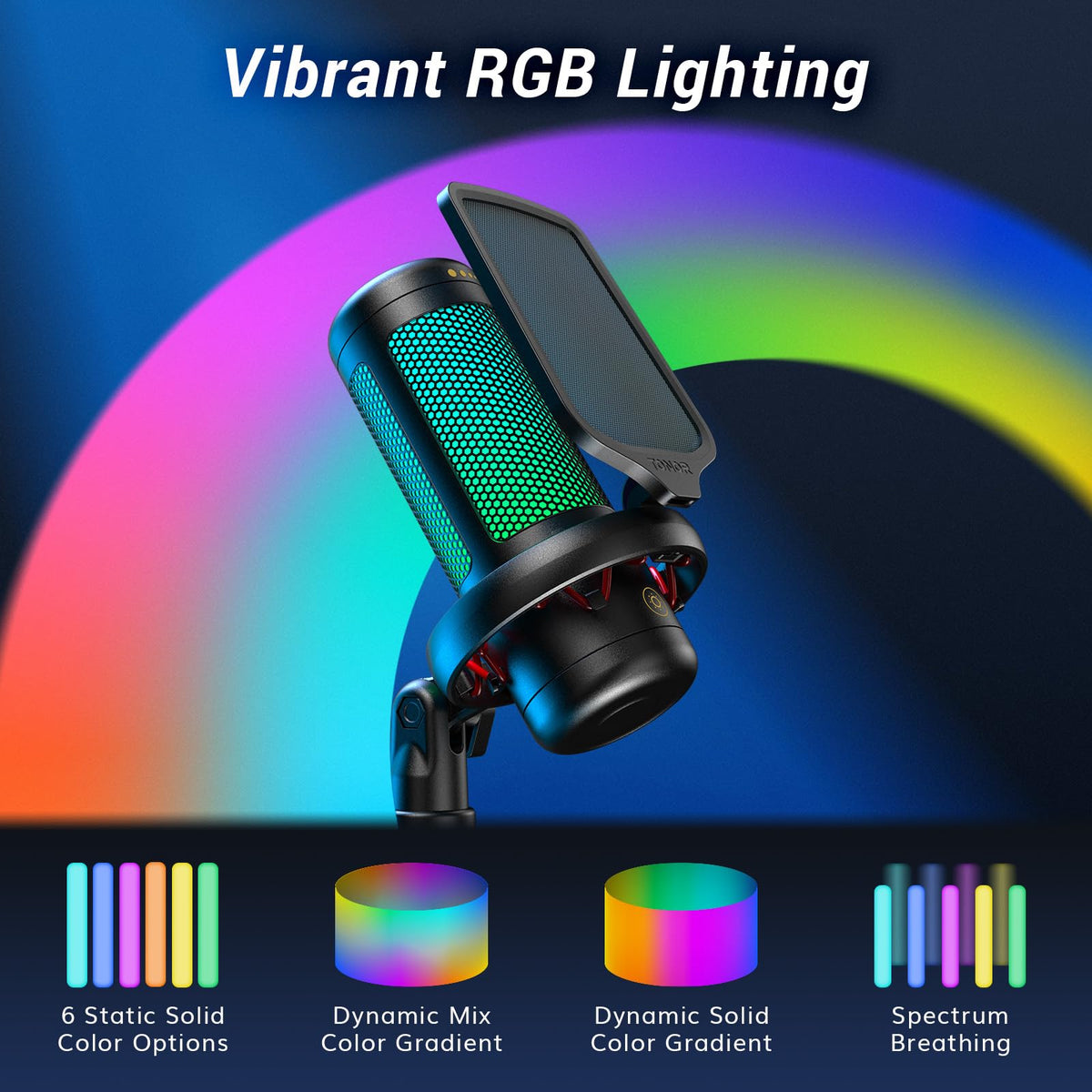 TONOR TC310+ RGB Gaming Microphone Set – 3 Styles & 3 Colors