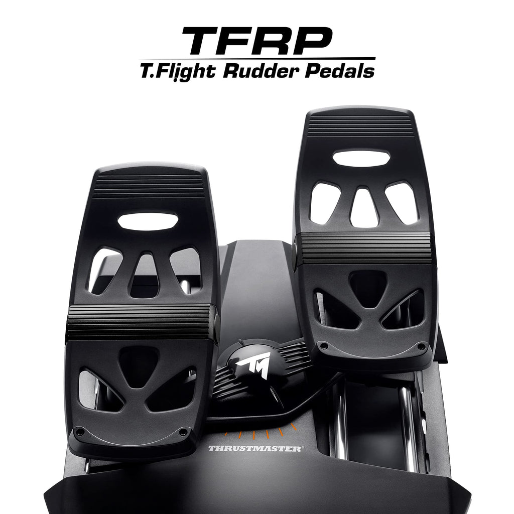 Thrustmaster T-Flight Full Kit HOTAS with Rudder Pedals - XBOX & PC | Hall-Effect joystick, 5 axes, 14 mappable buttons, detachable throttle, hat switch, adjustable resistance, for flight sims - Flex Gamingproduct_type