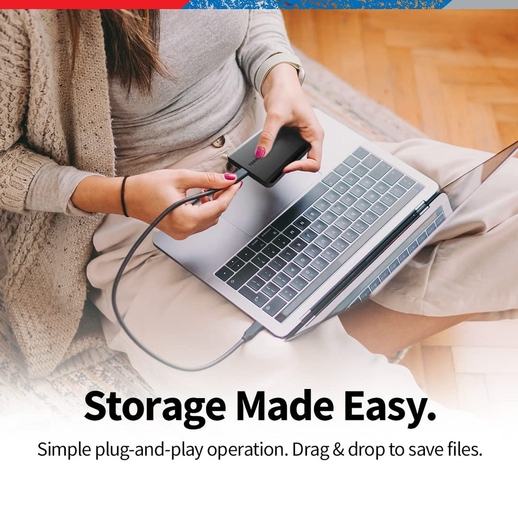Toshiba Canvio Basics 1TB Portable External Hard Drive USB 3.0, Black - HDTB510XK3AA - Flex Gamingproduct_type