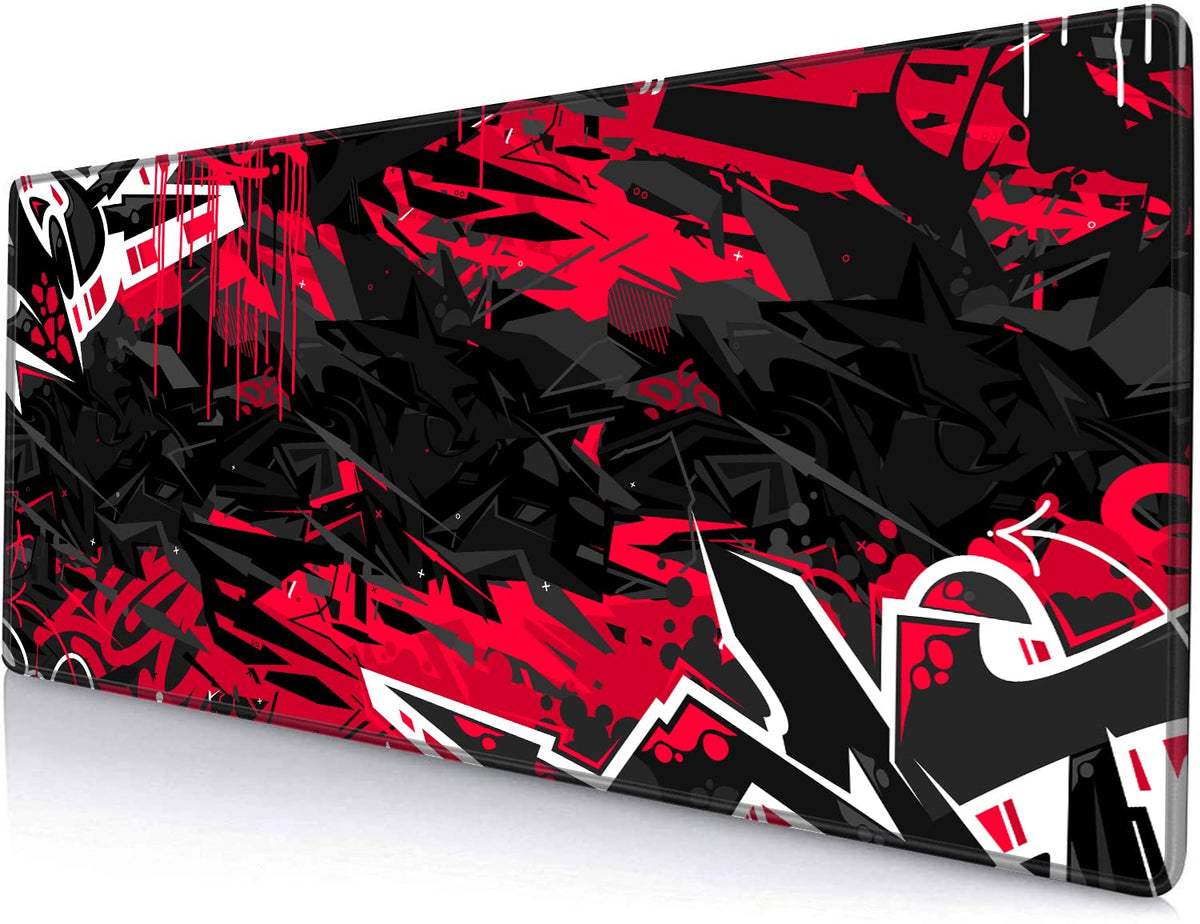 Gaming Mouse Pad, Large Non-Slip Rubber Base Mousepad, Keyboard Mouse Mat, Desk Pad with Stitched Edges, 31.5x11.8inch, Dazzling Galaxy - Flex Gamingproduct_type