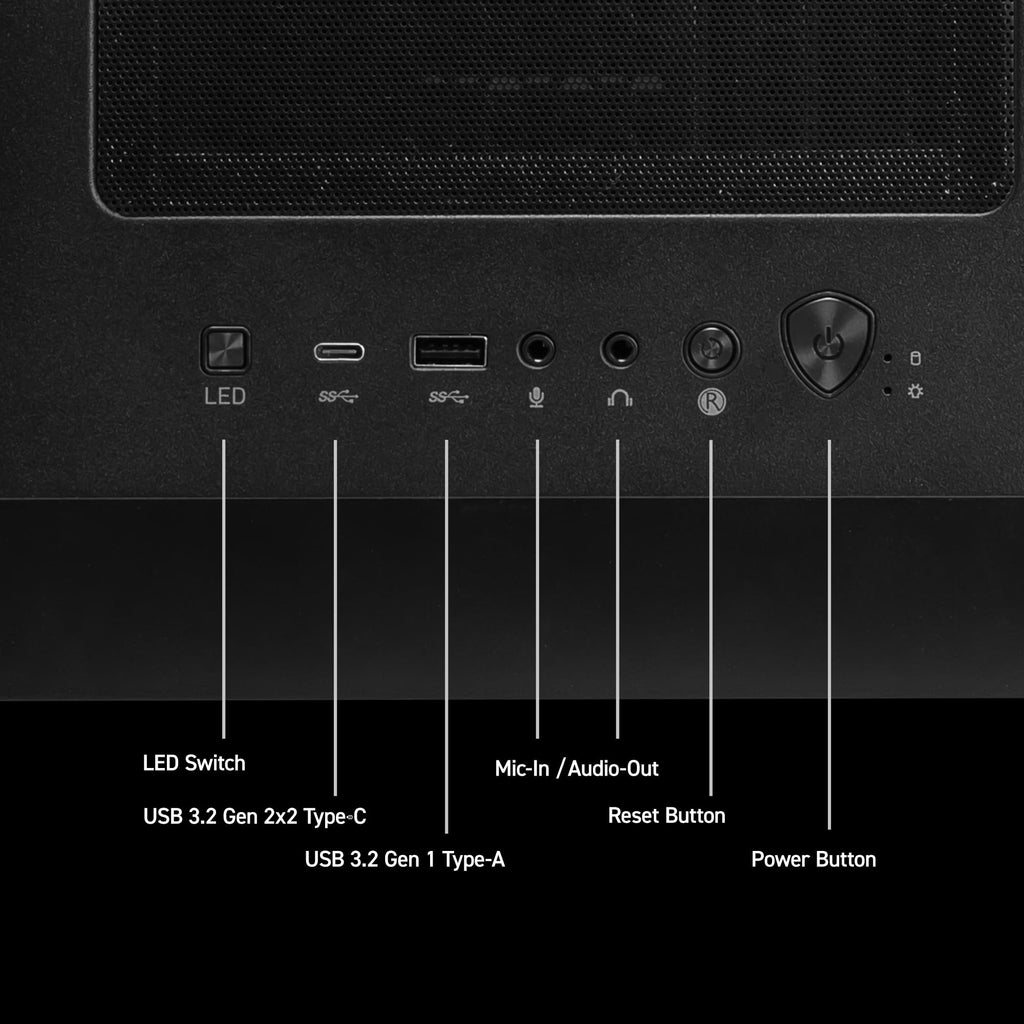 msi Codex Z2 Gaming Desktop: AMD R7-8700F, GeForce RTX 5070, 32GB DDR5, 2TB m.2 NVMe SSD, USB Type-C, VR-Ready, Windows 11 Home : A8NVP-436US - Flex Gamingproduct_type