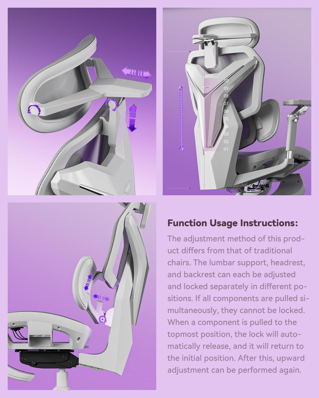 AutoFull G7 Ergonomic Gaming Chair – 4 Colors
