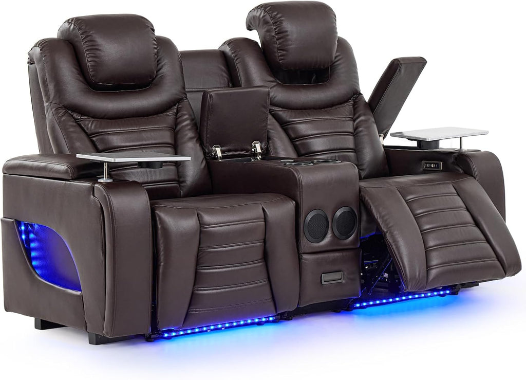 URRED Power Recliner Sofa for Home Theater – 3 Sizes & 4 Colors
