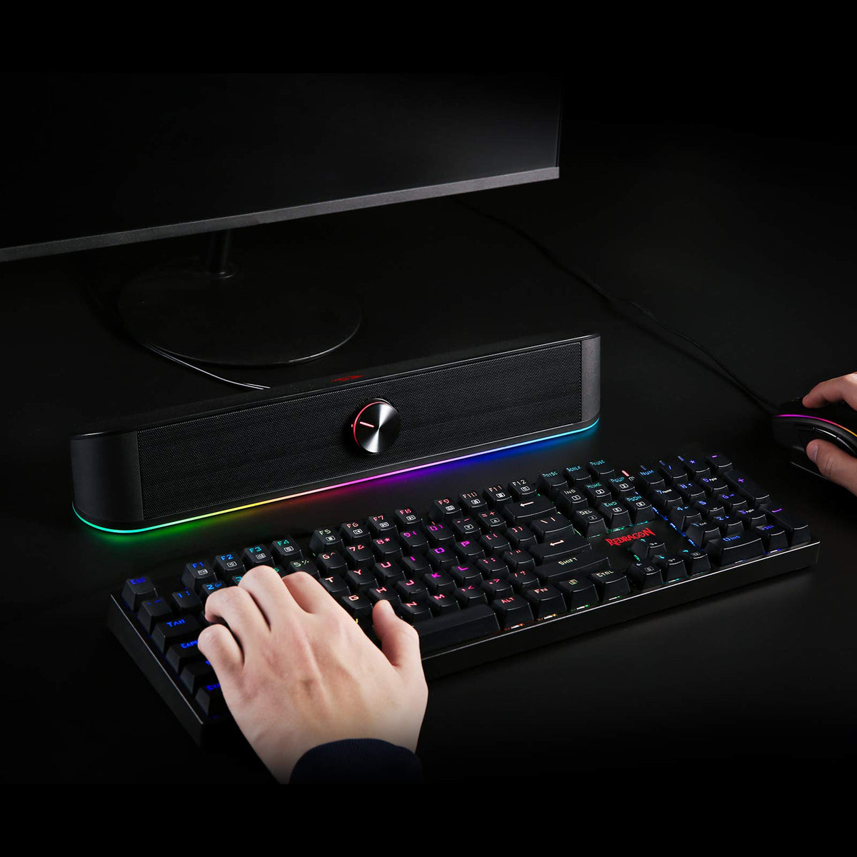 Redragon GS560 RGB Desktop Soundbar – 3 Colors