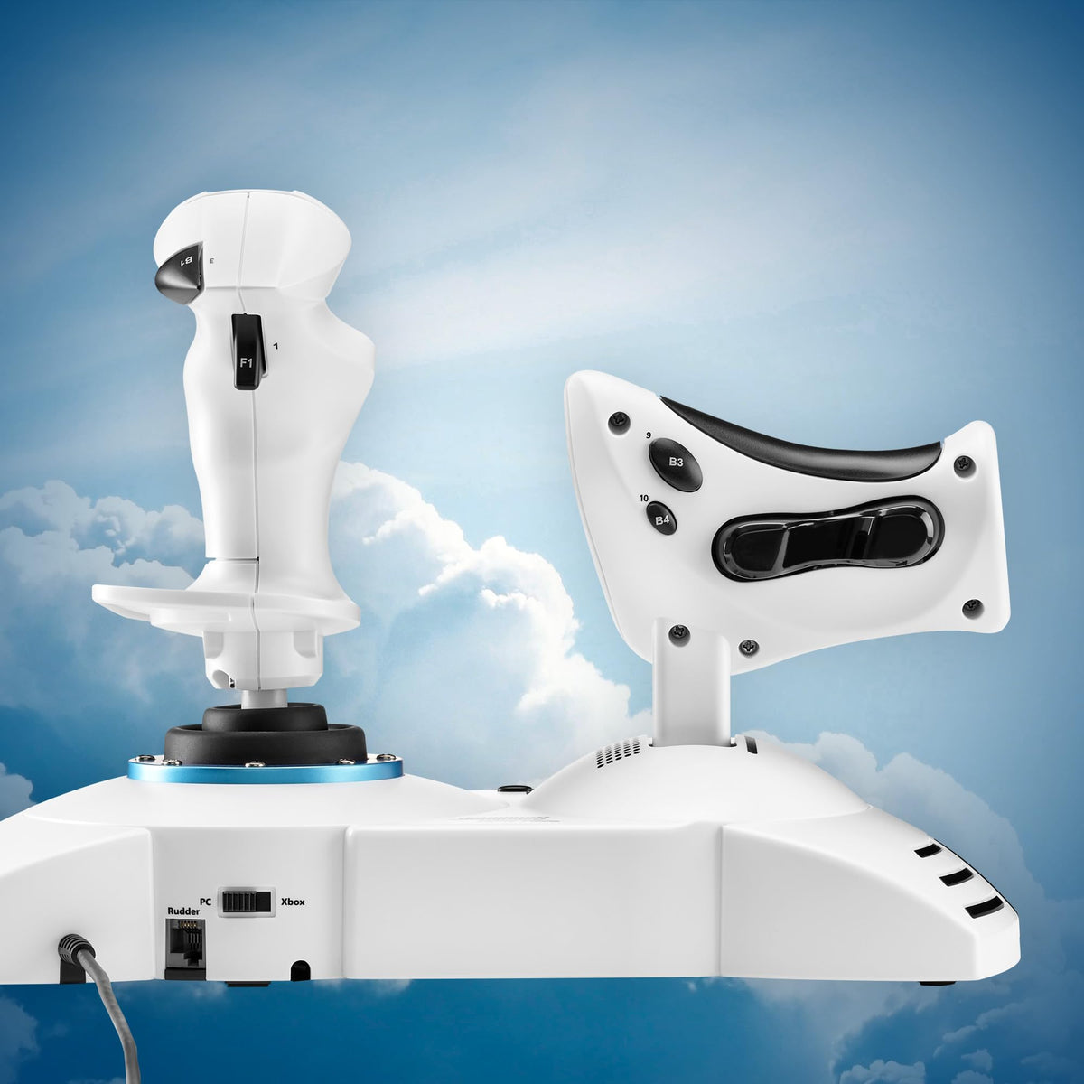 Thrustmaster T-Flight Full Kit HOTAS with Rudder Pedals - XBOX & PC | Hall-Effect joystick, 5 axes, 14 mappable buttons, detachable throttle, hat switch, adjustable resistance, for flight sims - Flex Gamingproduct_type