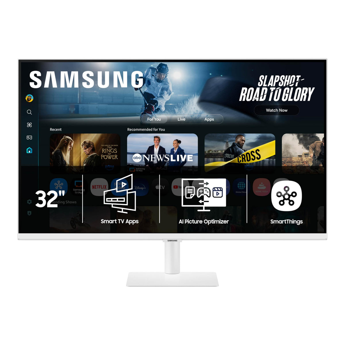 Samsung 43” Smart Monitor M7 (M70F) 4K UHD Display, Samsung Vision AI, Smart TV Apps, Gaming Hub, USB-C, HDMI and USB-A, Black, LS43FM702UNXZA, 2025 - Flex Gamingproduct_type