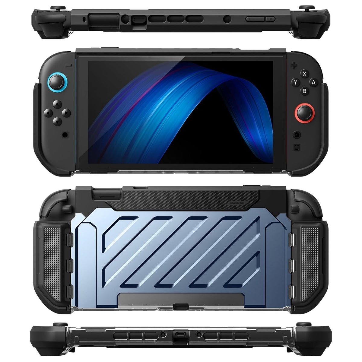 SUPCASE Unicorn Beetle Pro Case for Nintendo Switch 2 2025, [Military-Grade Protection] [Joy Con Remove Friendly] Dockable Integrated Cover Accessories Compatible with Switch 2, Black - Flex Gamingproduct_type